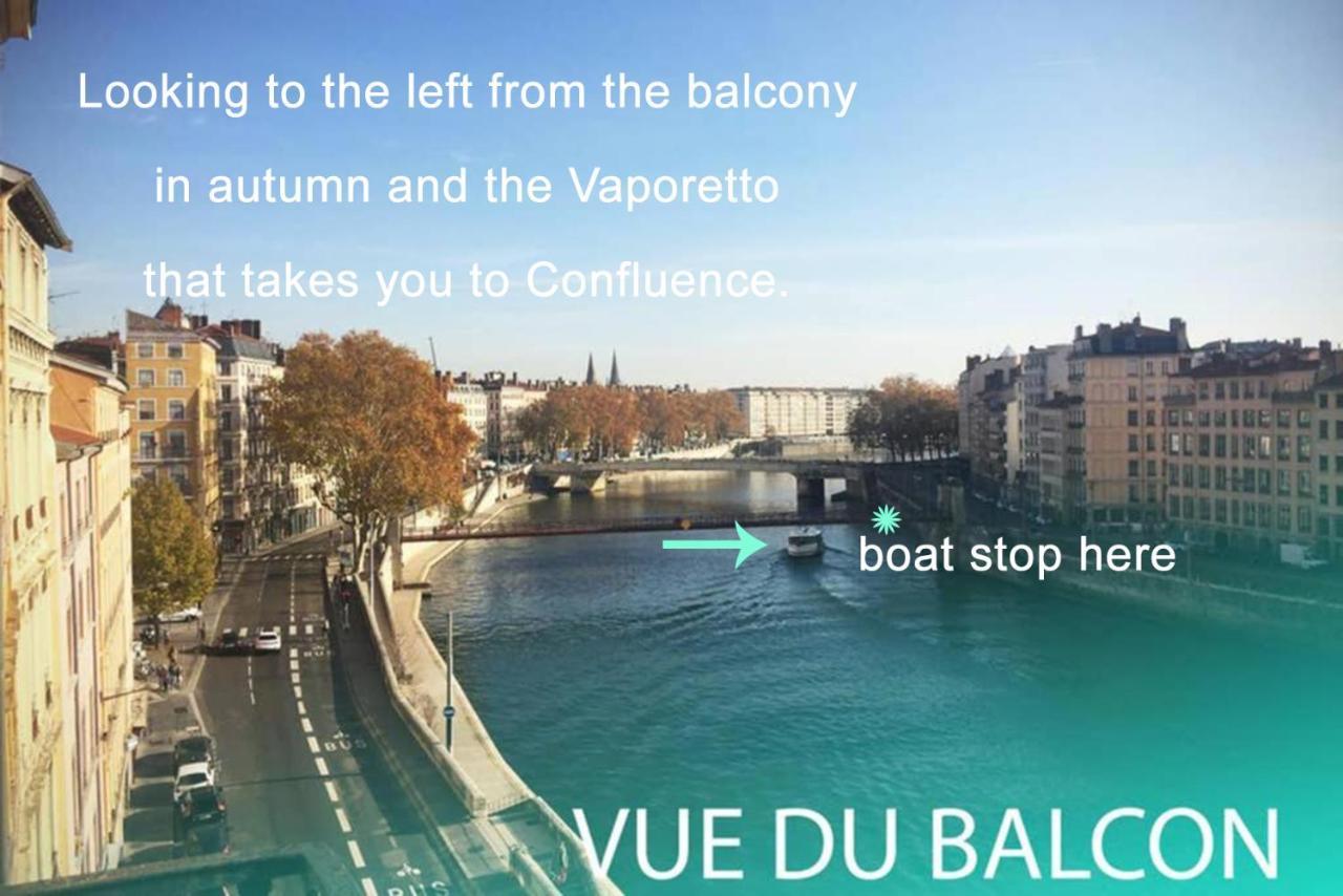 Appartement Haussmannien D'Artiste, Exception, Quai De Saone Balcon+Parking Lyon Exterior foto